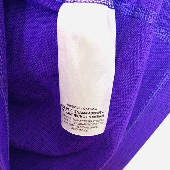 Like New Clemson Tigers Nike Women's Touch Performance Racerback Tank Top Purple - Picture 6 of 6